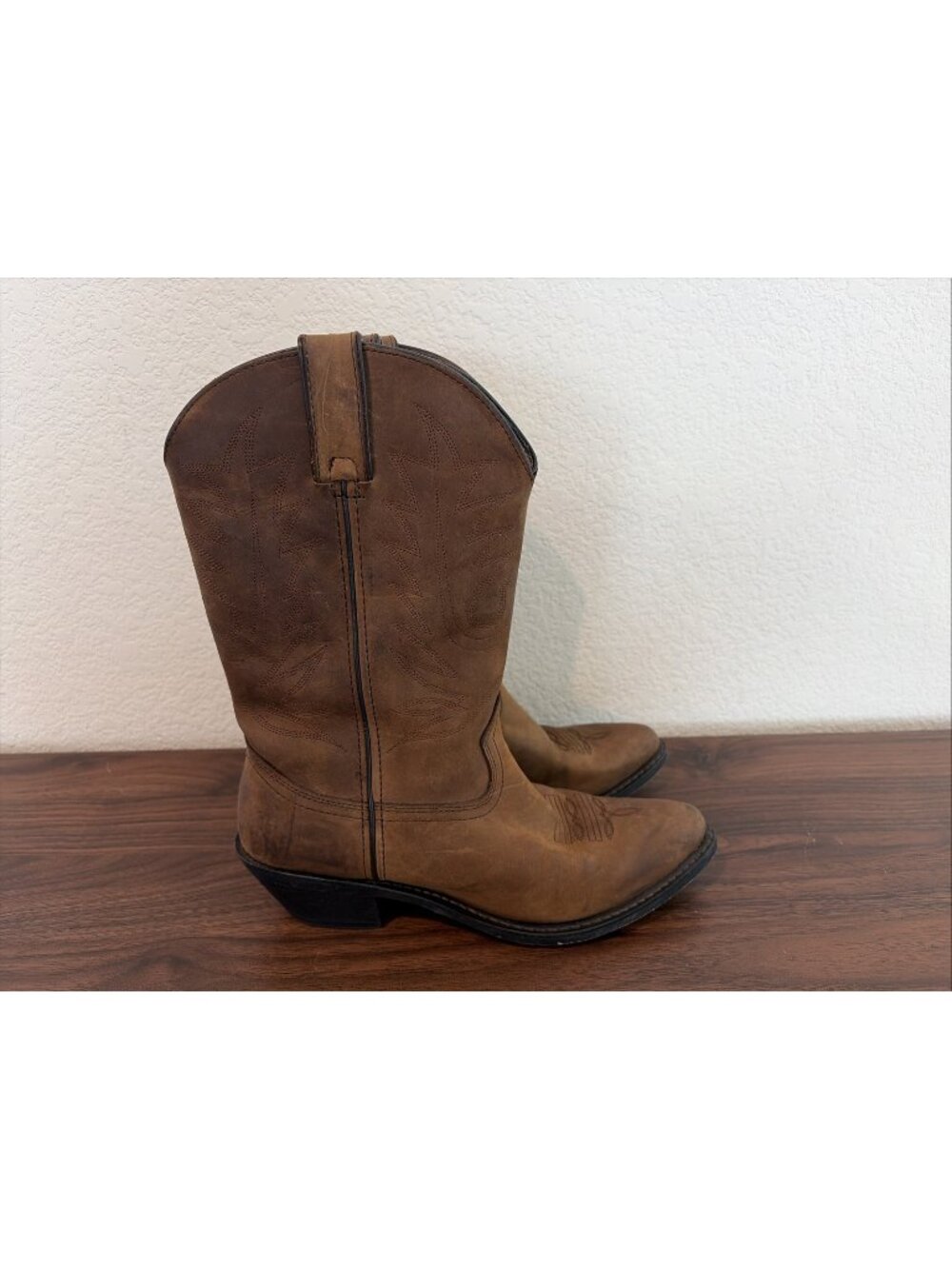 Durango RD4112 Womens Tan Brown Full Grain Leather 11"H Western Cowboy Boots 9